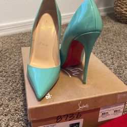 Christian Louboutin Heels Aquamarine 