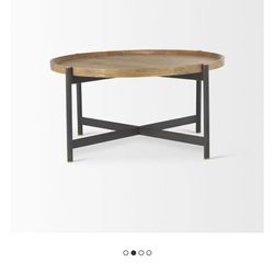 Round Coffee Table, Solid Wood! 