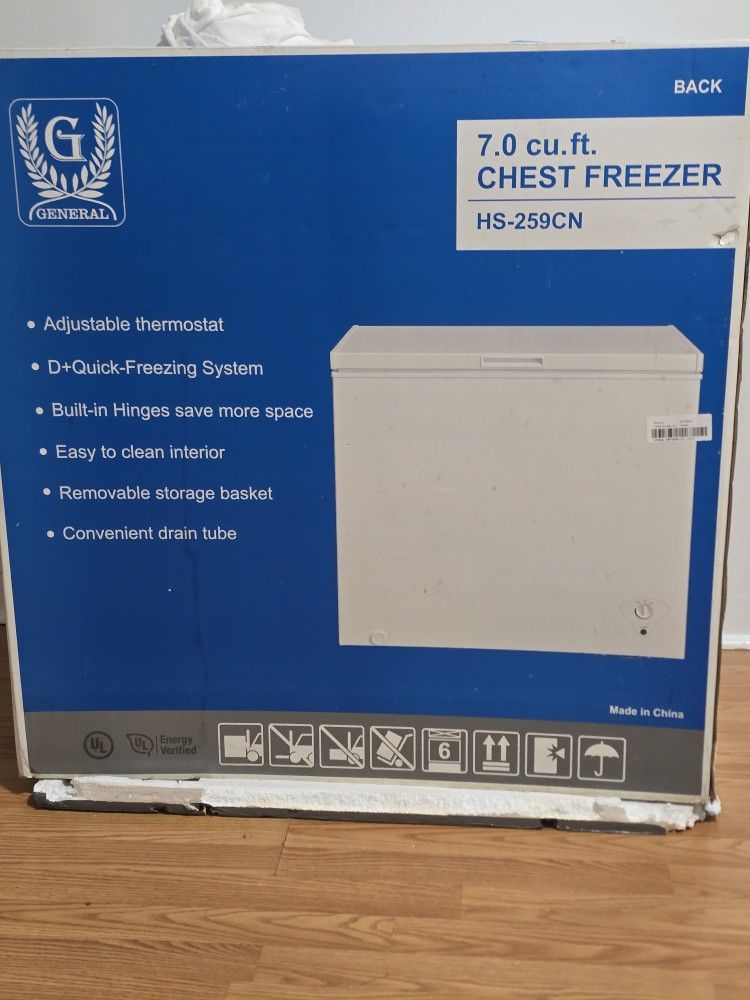 General Chest Freezer 7.0 Cut.ft