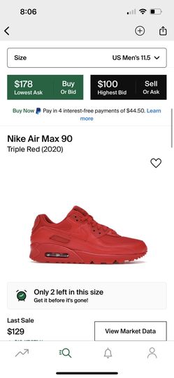 Nike Air Max 90 Triple Red (2020)