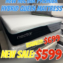 NEW NECTAR PREMIER HYBRID QUEEN MATTRESS 