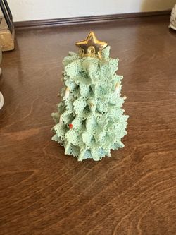 Lace Irish Dresden Christmas tree Bell