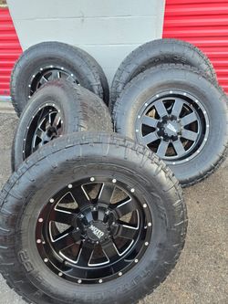 Set wheels fit dodge ram or jeep wrangler