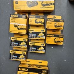 Dewalt 20Volt Batteries (13)Dewalt 20Volt Charger’s (2) All Brand New 