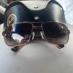 RAYBAN LUXOTTICA AVIATORS NON PRESCRIPTION SUNGLASSES