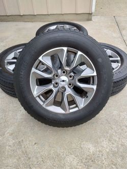 RIMS WHEELS, 285/60/20 CHEVY SILVERADO, TAHOE, SUBURBAN, GMC SIERRA, YUKON DENALI 6LUG  RIMS 6X139. TIRES 50%