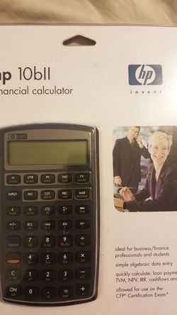Hp 10bII Financial calculator