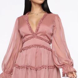 Woman’s New Pink Dress