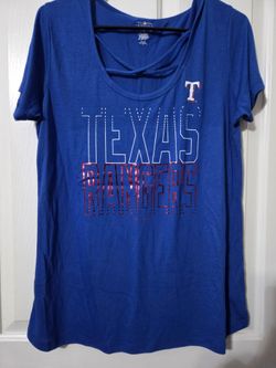 Texas Rangers L Short Sleeve Shirt