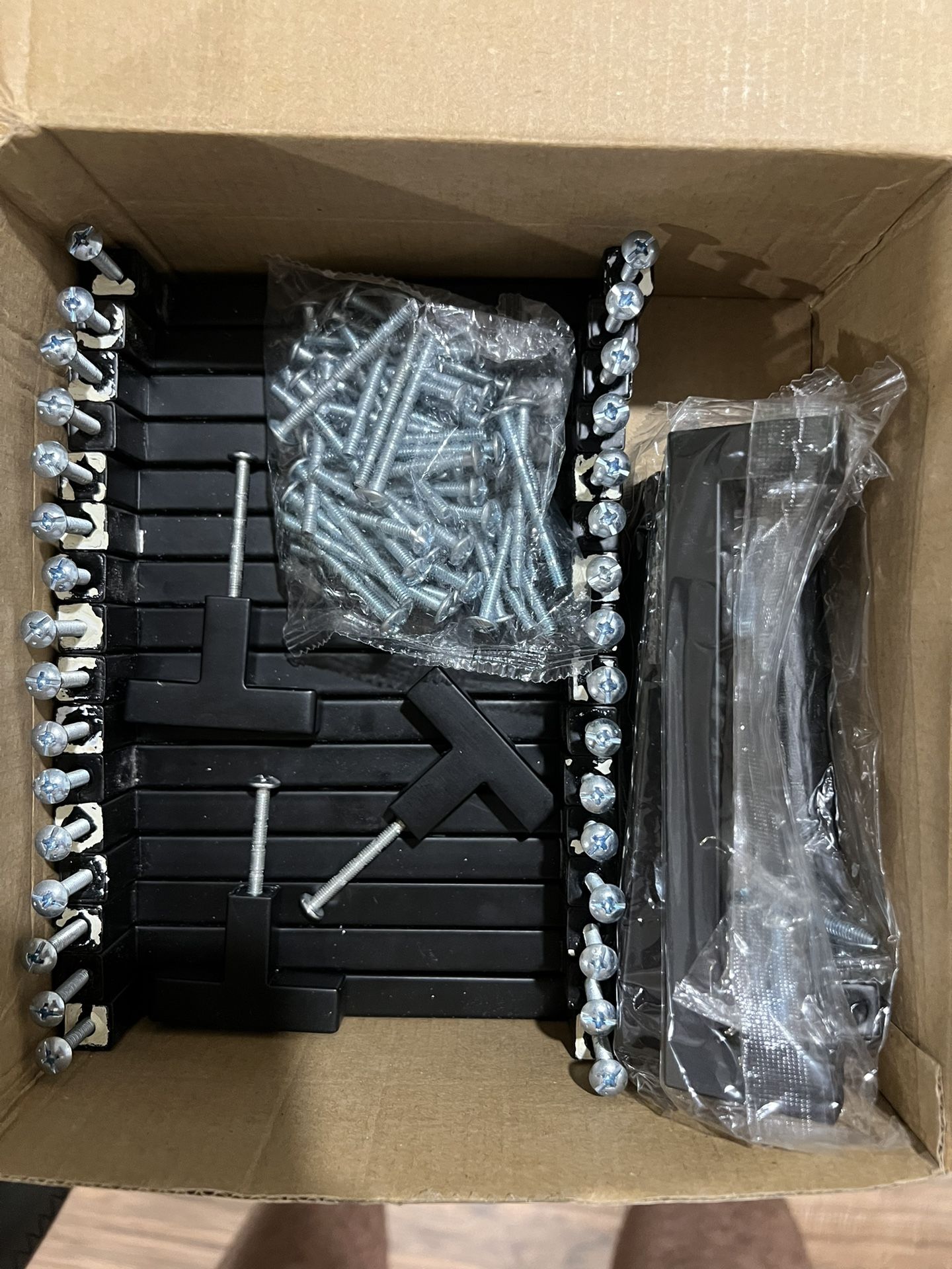 5in black squared kitchen cabinet pulls