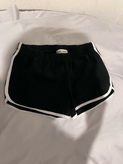 Black booty shorts