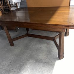 A.Brandt Ranch Oak Vintage 60 Year Old Dining Table W/inside Pop Out Leafs Both Sides Pristine Condition-I Have The Matching Buffet Listed Separately