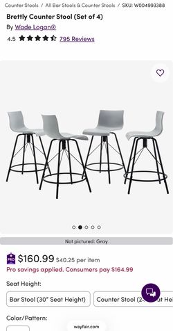 Wayfair barstools – counter height (Still in Box)