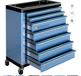 7-Drawer Rolling Tool Chest with Lock, Mobile Tool Cabinet & Connecting Rod for 5-Drawer Vertical Stack