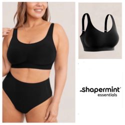 NEW! Shapermint Essentials Everyday Comfort Straps Wireless Shaping Bra (L)