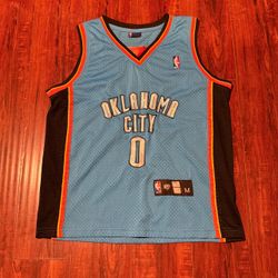 Russell Westbrook NBA Oklahoma City Thunder Basketball Jersey Sz Med Read Info!