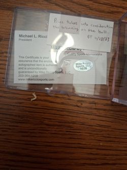 Stan Musial Authenticated Ball