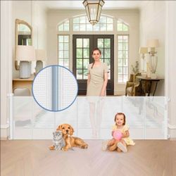 Extra Wide Retractable Baby Dog Gate