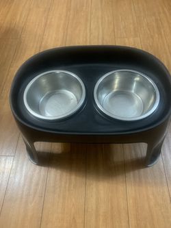 Dog Water $ Food Dish Stand