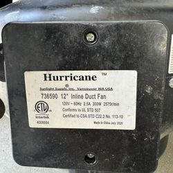Hurricane Fan 120V