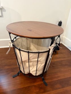 Small end table with storage
