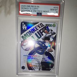 Dodgers Luffy PSA 10 