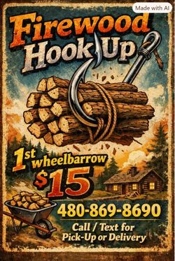 Firewood by the Wheelbarrow