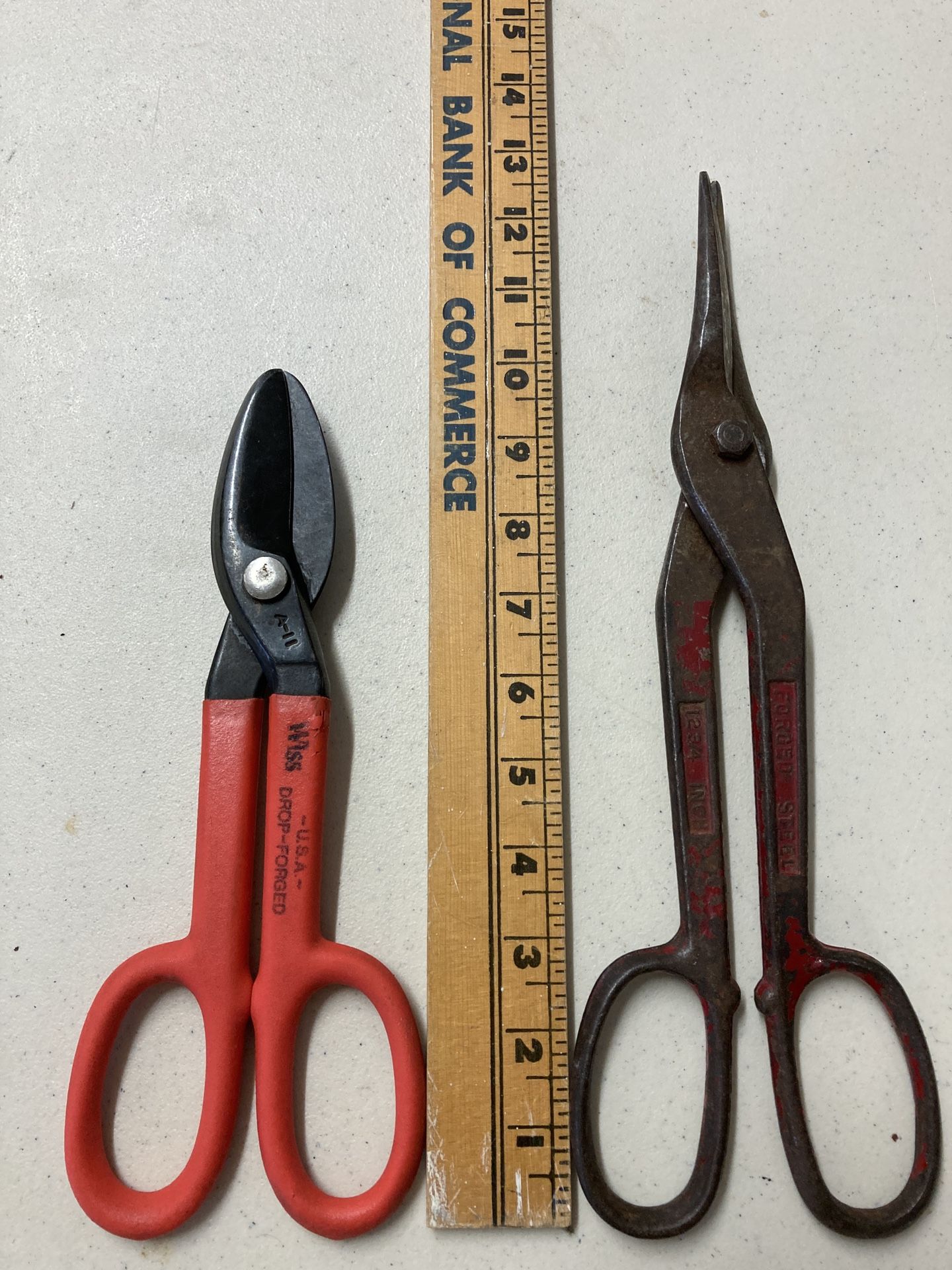 2 Vintage Tin Snips