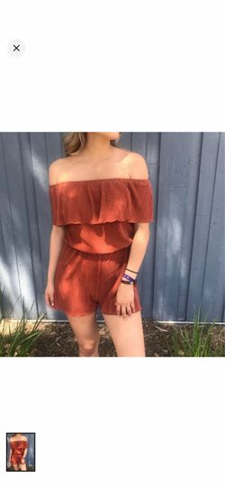 Off shoulder romper