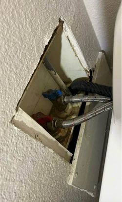 Washer shut off valve replacement