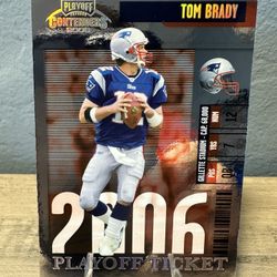 Tom Brady 2006 Playoff Contenders Playoff Ticket #59 - Rare Insert #30/199 🐐