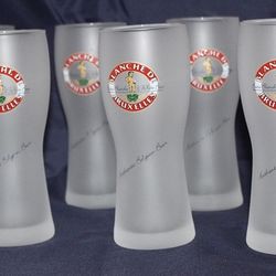 6 Blanche De Bruxelles Frosted Glasses NIB!!