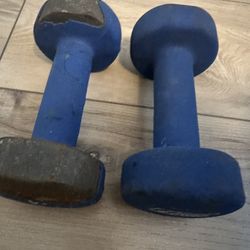 Pair Of 10 Pound Reebok Dumbbells