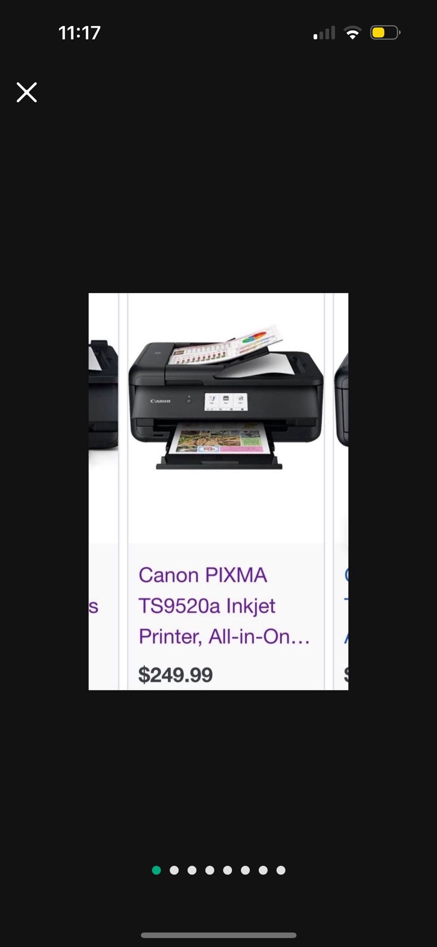 LOW PRICE MOVING- $250 + TAX CANON PIXMA ALL IN 1 PRINTER FAX 