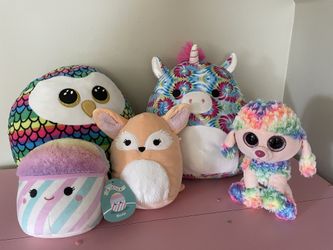 Squishmallows Assortment And TY Plushie 