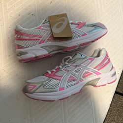 Pink and white ASICS Gel Lyte III trainers 
