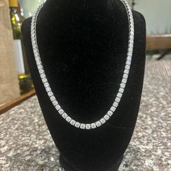Diamond Test Approved Moissanite 5MM Tennis Necklace
