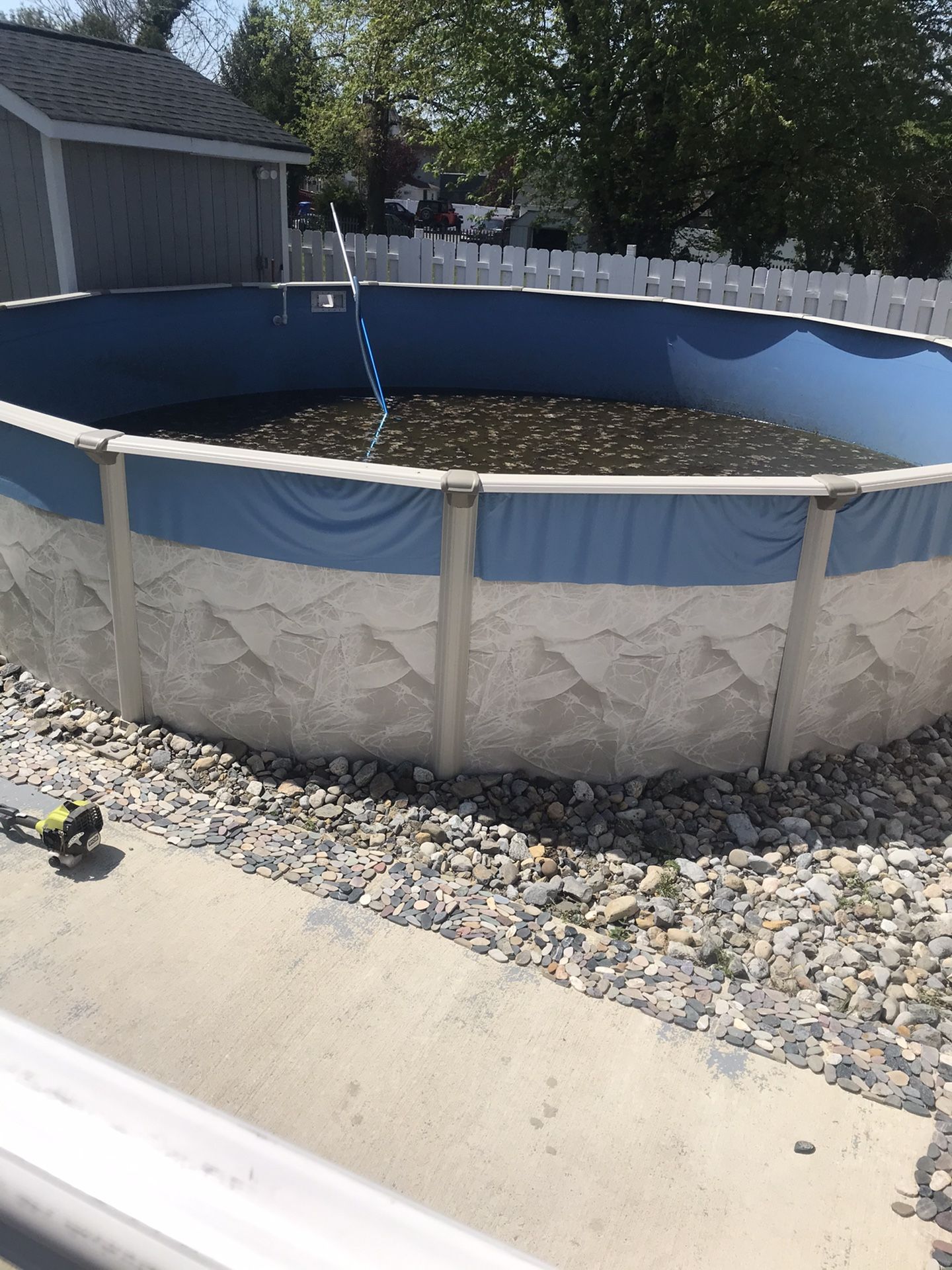 Round 30/30 Pool Inclouds Pump Ladder Vacuum Cleaner