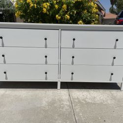 White Dresser Chest of Drawers Furniture Perfect Condition 