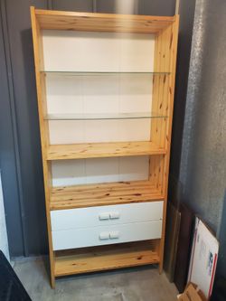 Free bookshelf cabinet like new need gone ASAP