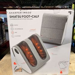 Sharper Image Shiatsu Foot And Calf Massager Brand New In Box 