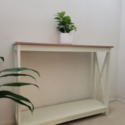 Beautiful white wooden table.