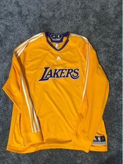 Los Angeles Lakers Adidas Long Sleeve Warm-Up Shirt – Size Large