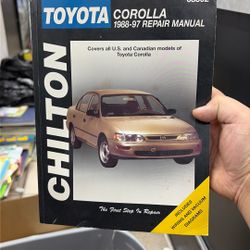 Chilton Toyota Corolla 1988-97 Repair Manual 