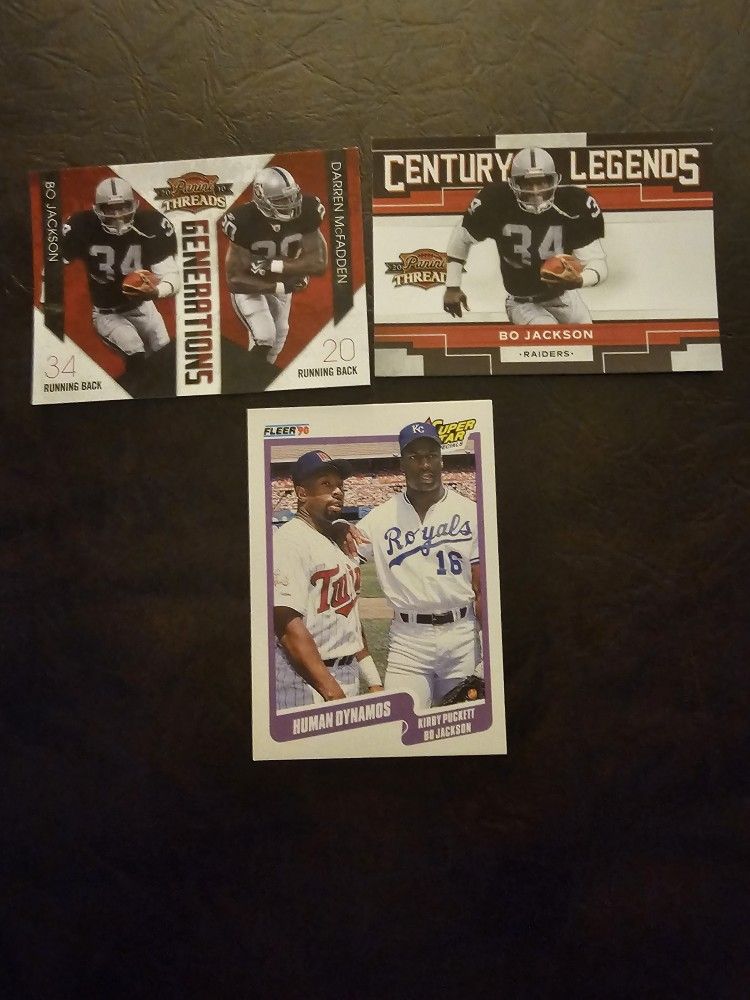 3 Bo Jackson Cards