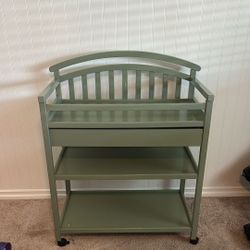 Sage Green Baby Changing Table