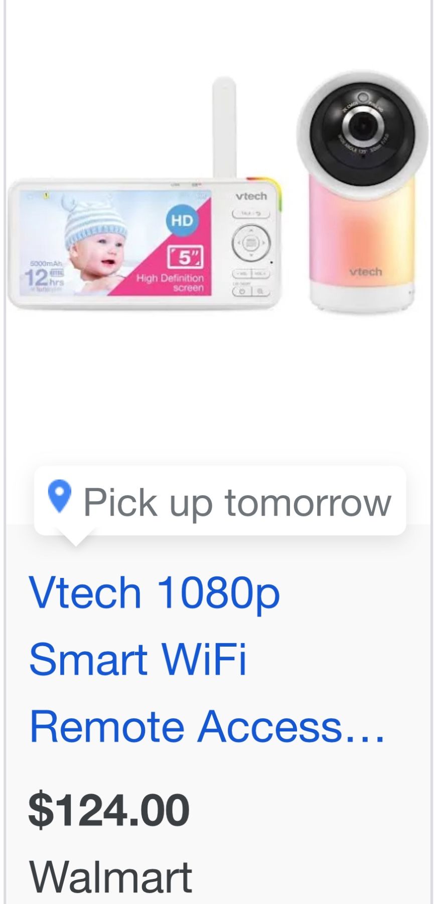 Vtech Baby Monitor w/ nightlight and sound machine