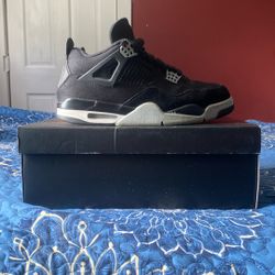 Jordan 4 Black Canvas