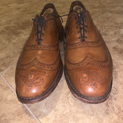 Allen Edmonds McCallister Wingtips in his Walnut Brown - size 12 FREE SHOE TREES