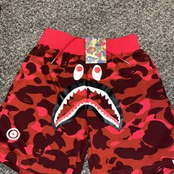Bape Shorts Red Large 
